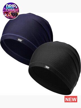 2 Pack Summer Beanies - Lightweight Cooling Skull Caps for Sports & Daily Wear